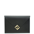 Fendi Black FF Diamonds Flat Pouch