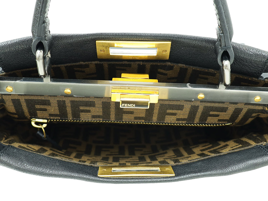 Fendi Black Peekaboo Regular Bag