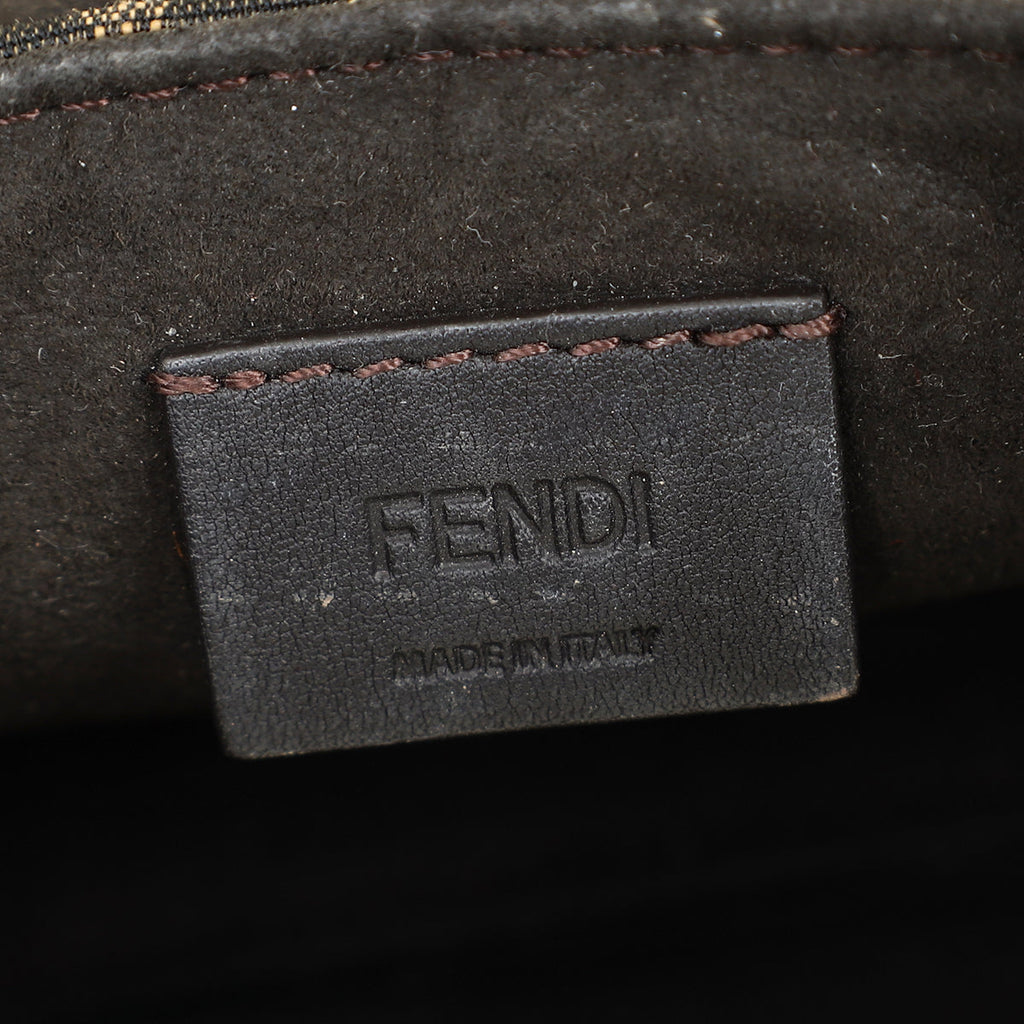 Fendi Tobacco FF Zucca Mini Cookie Bag
