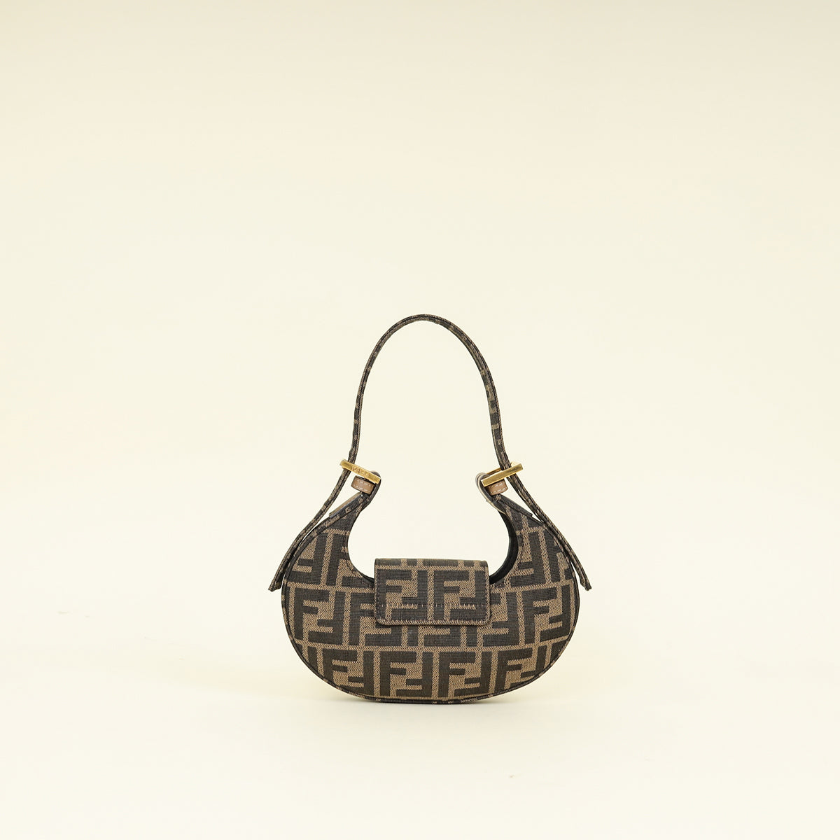 Fendi Tobacco FF Zucca Mini Cookie Bag