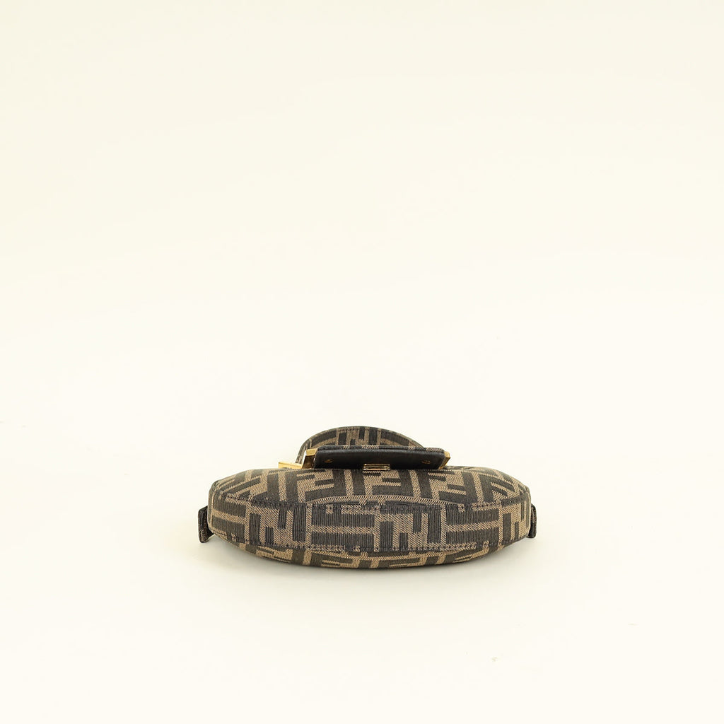 Fendi Tobacco FF Zucca Mini Cookie Bag
