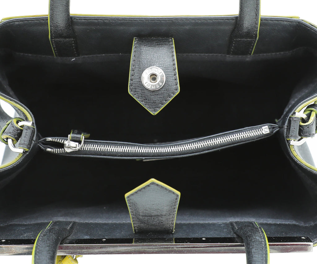 Fendi Bicolor Apple Charm 2 Jours Petite Bag