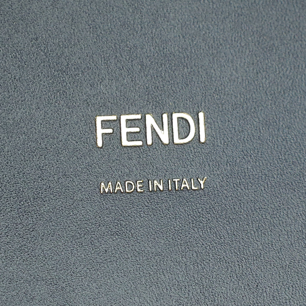 Fendi Navy Blue Sunshine “FENDI ROMA” Shopper Medium Bag W/ Strap You