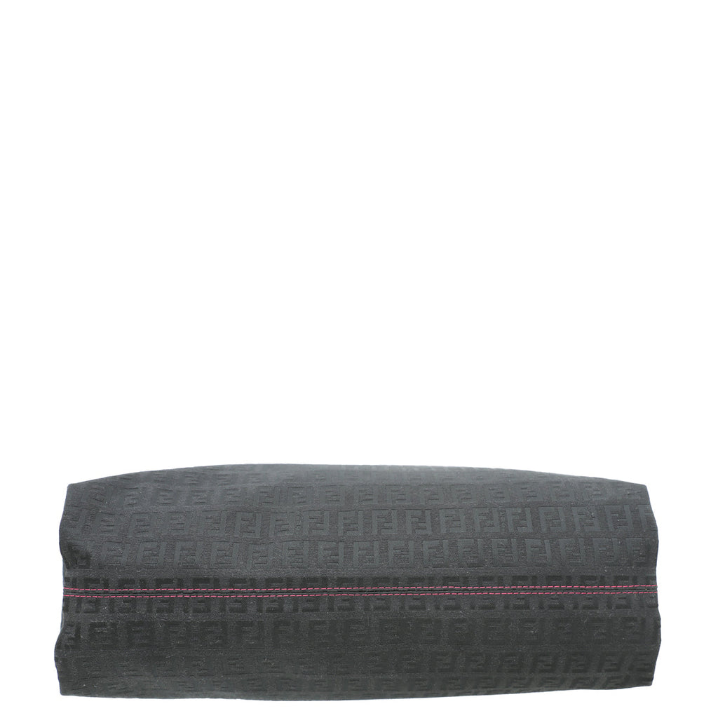 Fendi Black Zucca Large Shoulder Bag