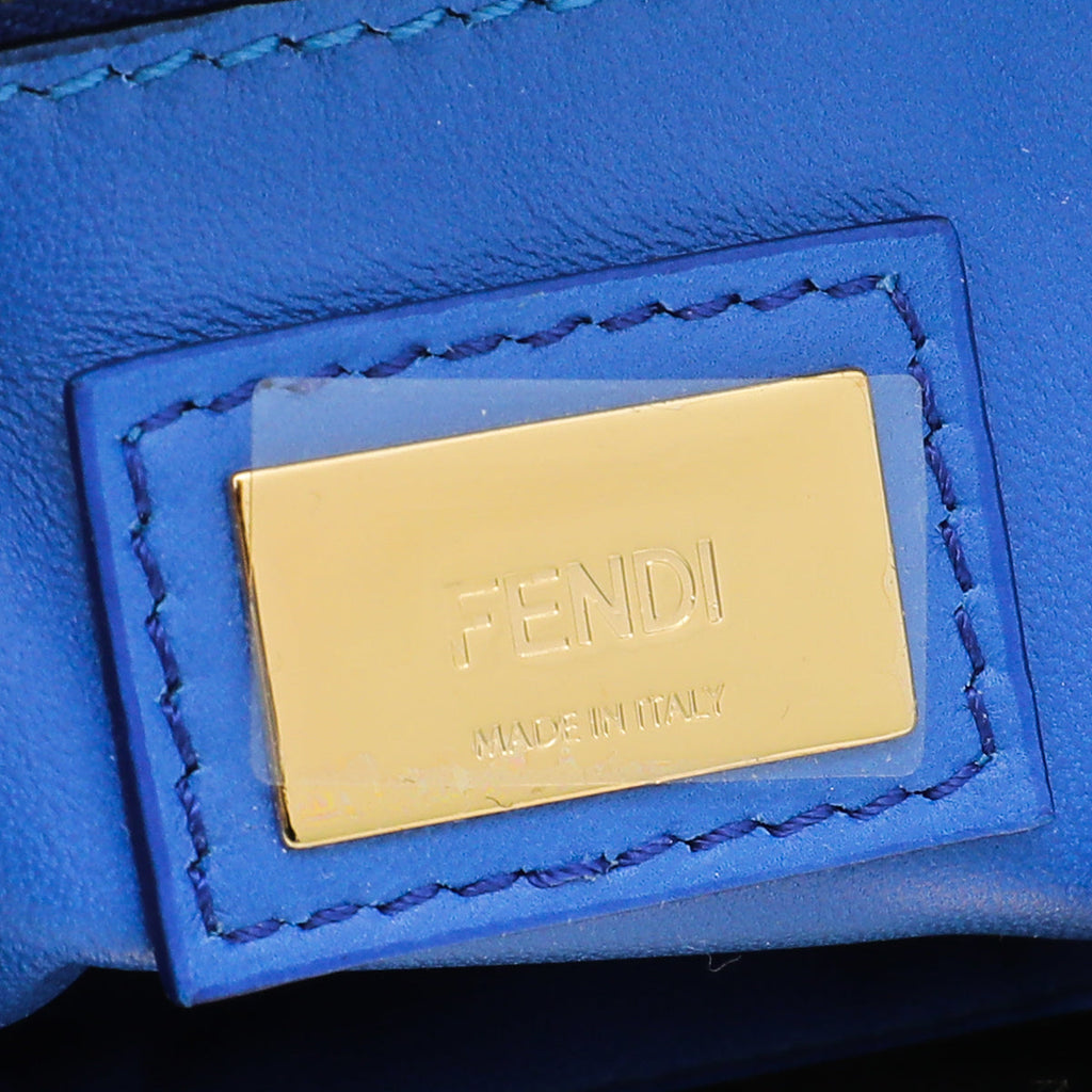 Fendi Blue Peekaboo Mini Bag