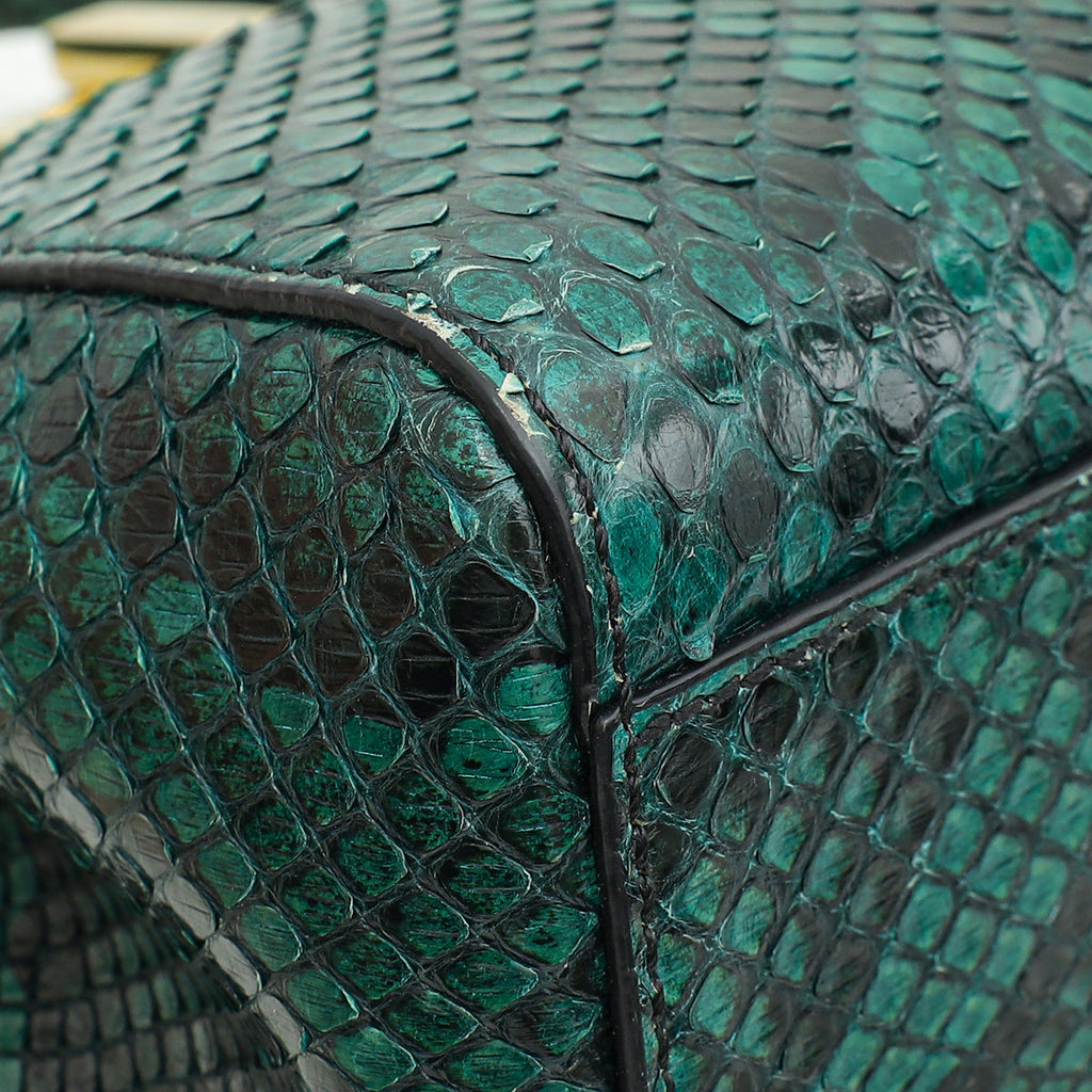 Fendi Green Python Peekaboo Mini Bag