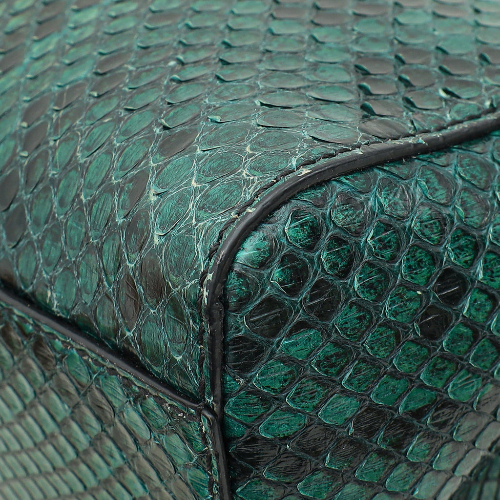 Fendi Green Python Peekaboo Mini Bag