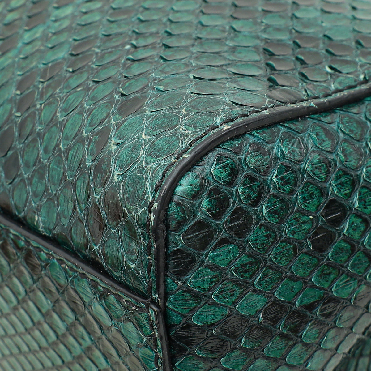 Fendi Green Python Peekaboo Mini Bag