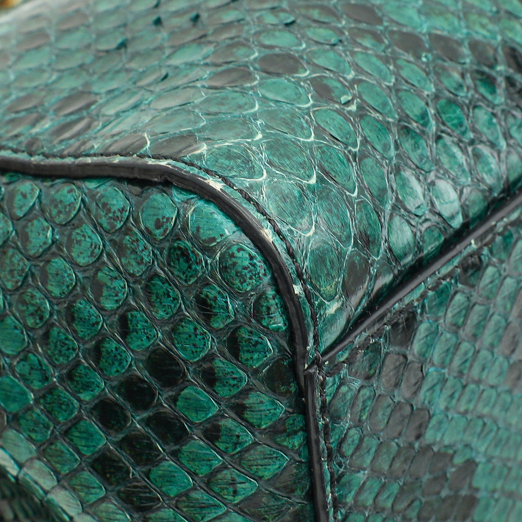 Fendi Green Python Peekaboo Mini Bag