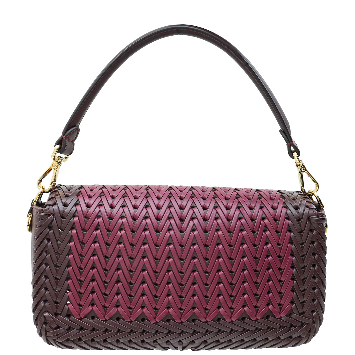 Fendi Bicolor Braided Baguette Bag