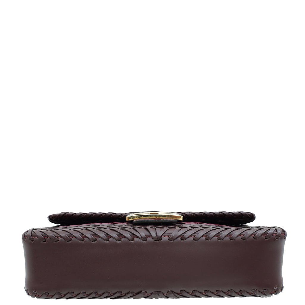 Fendi Bicolor Braided Baguette Bag