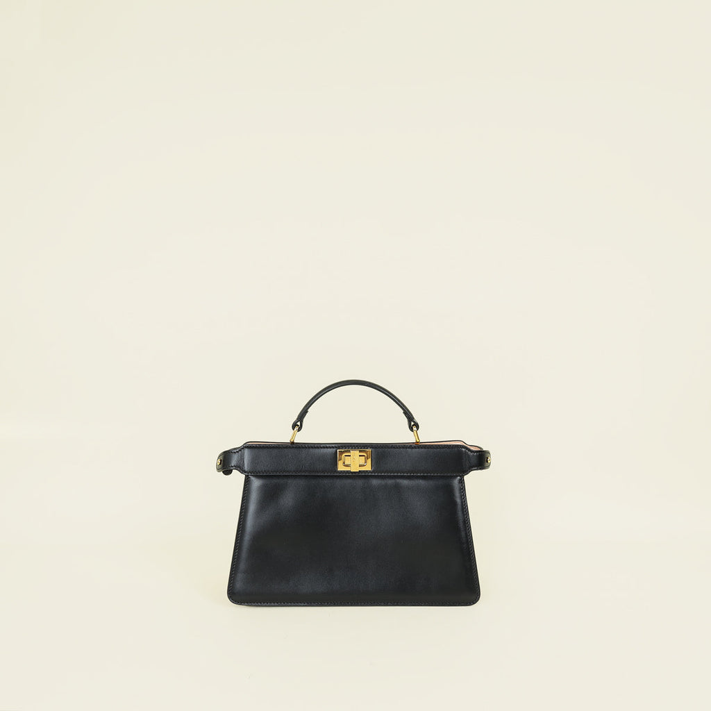 Fendi Black Peekaboo Top Handle Bag