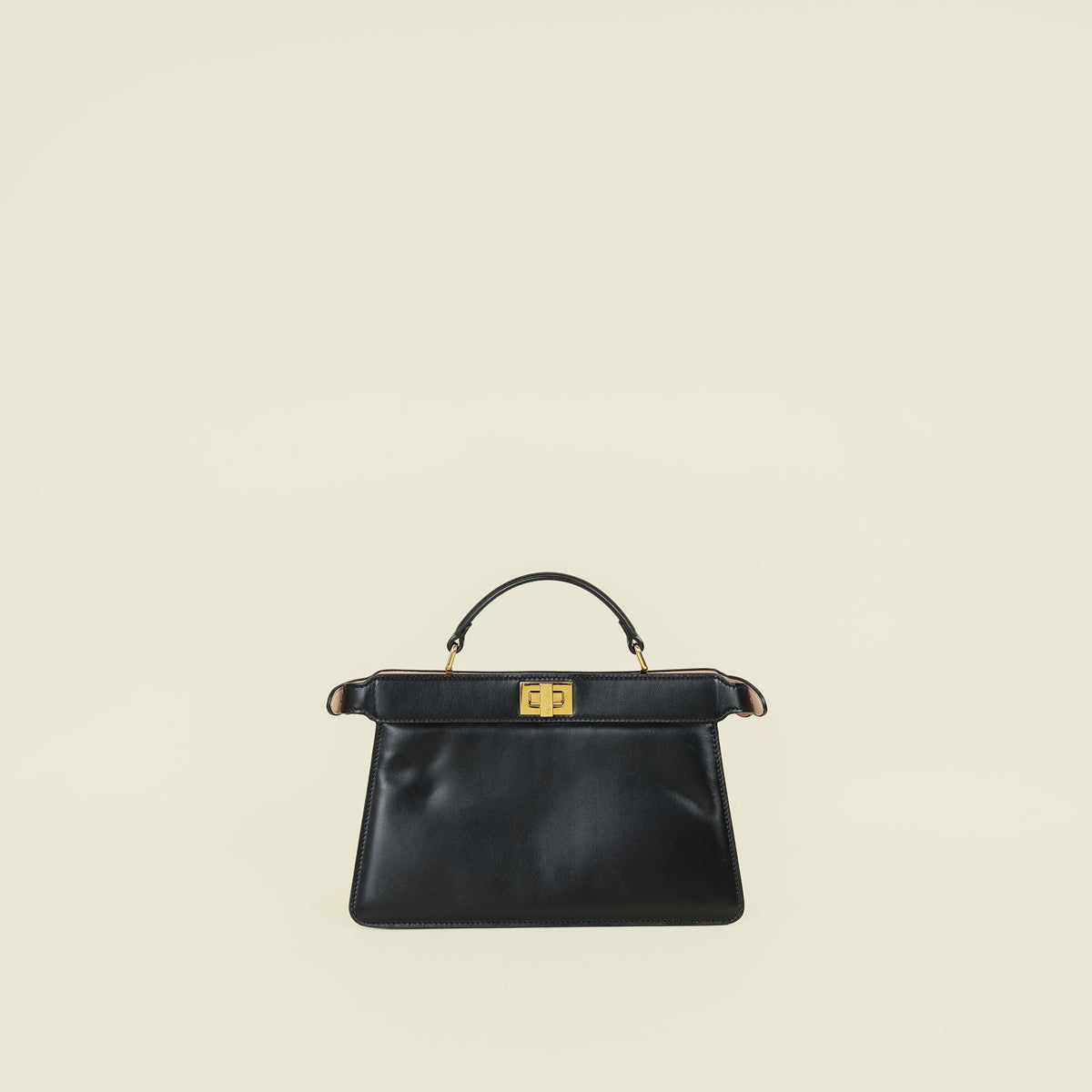 Fendi Black Peekaboo Top Handle Bag