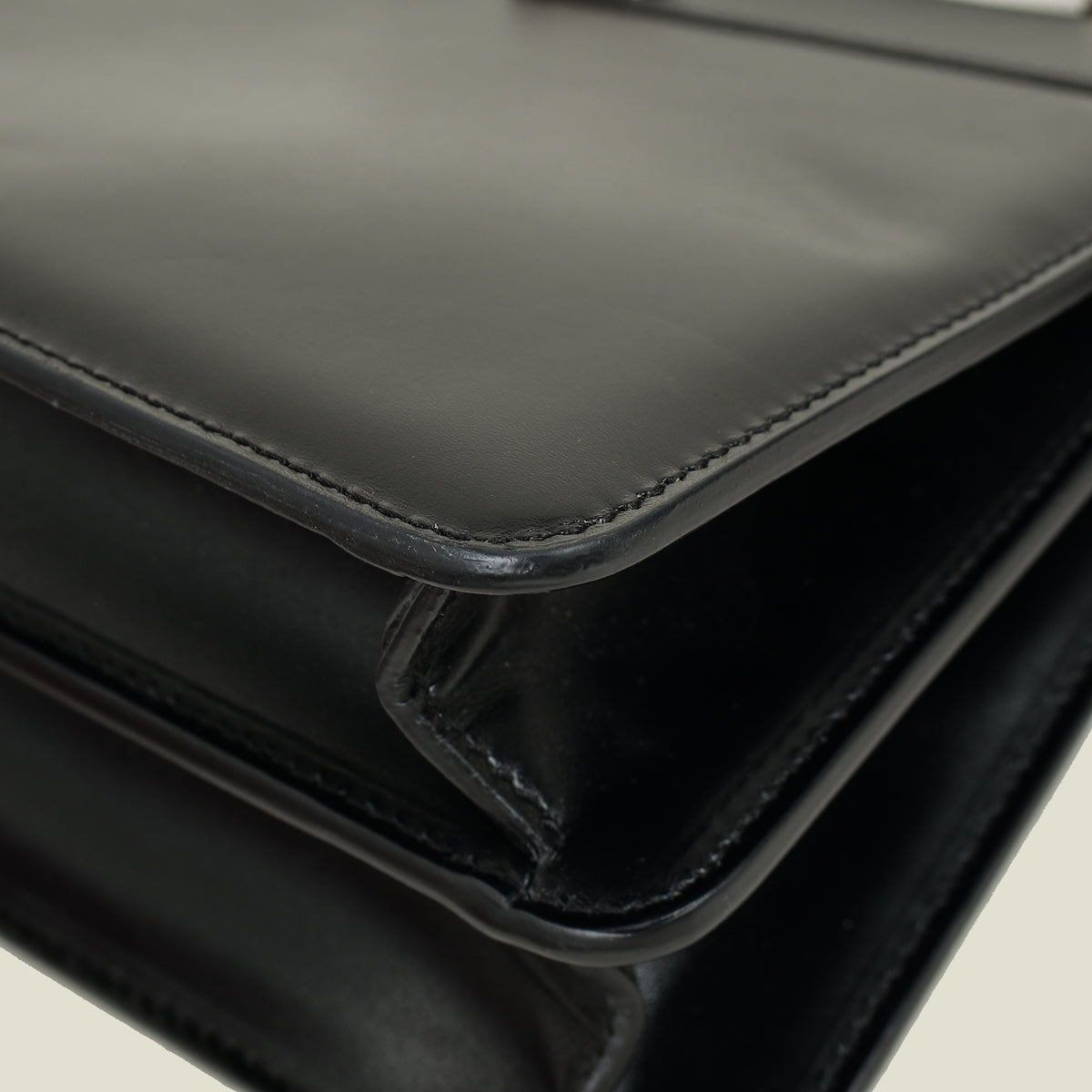 Fendi Black Peekaboo Top Handle Bag