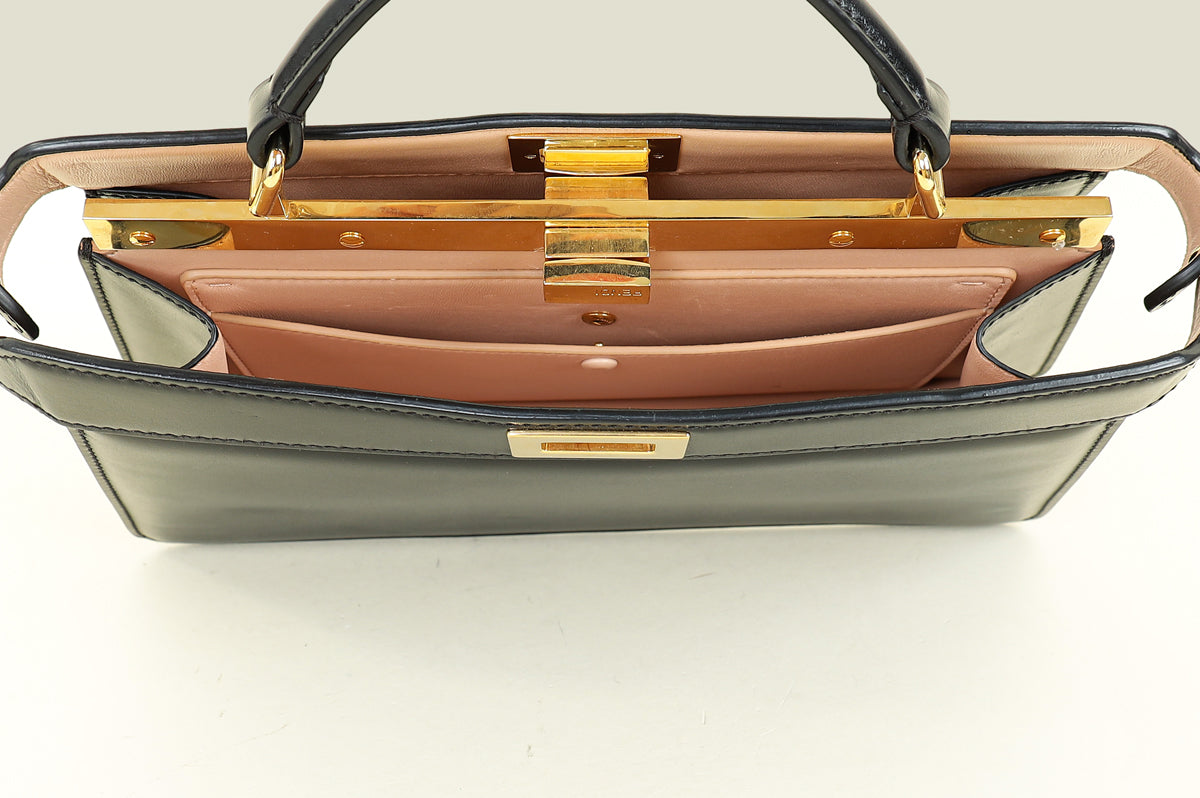 Fendi Black Peekaboo Top Handle Bag