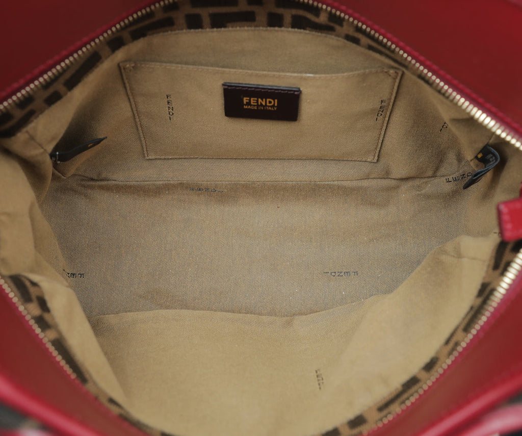 Fendi Bicolor Zucca Chef Shopper Tote Bag