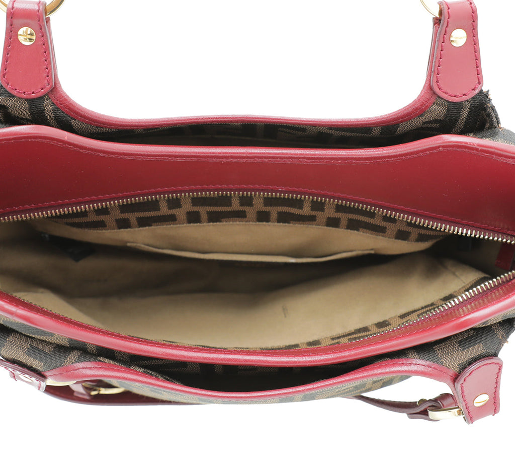 Fendi Bicolor Zucca Chef Shopper Tote Bag