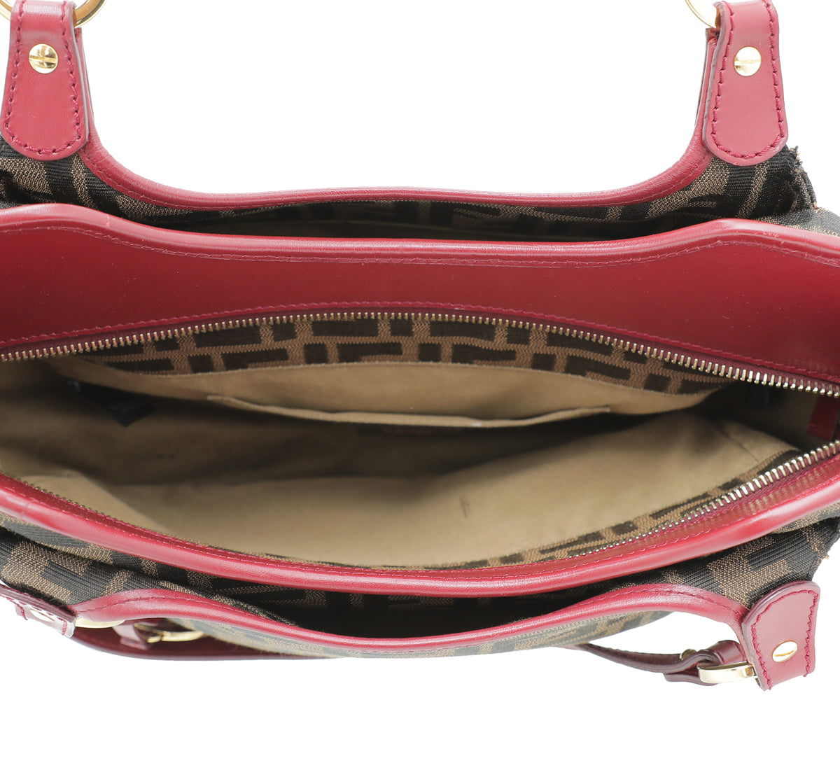 Fendi Bicolor Zucca Chef Shopper Tote Bag