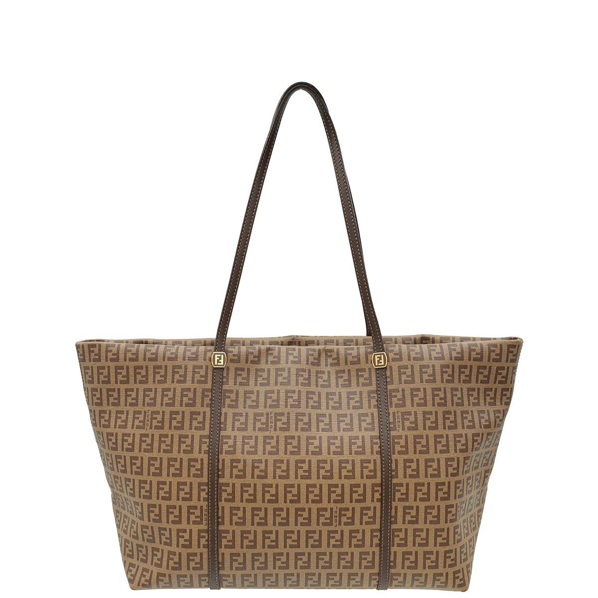 Fendi Brown Zucchino Superstar Tote Bag