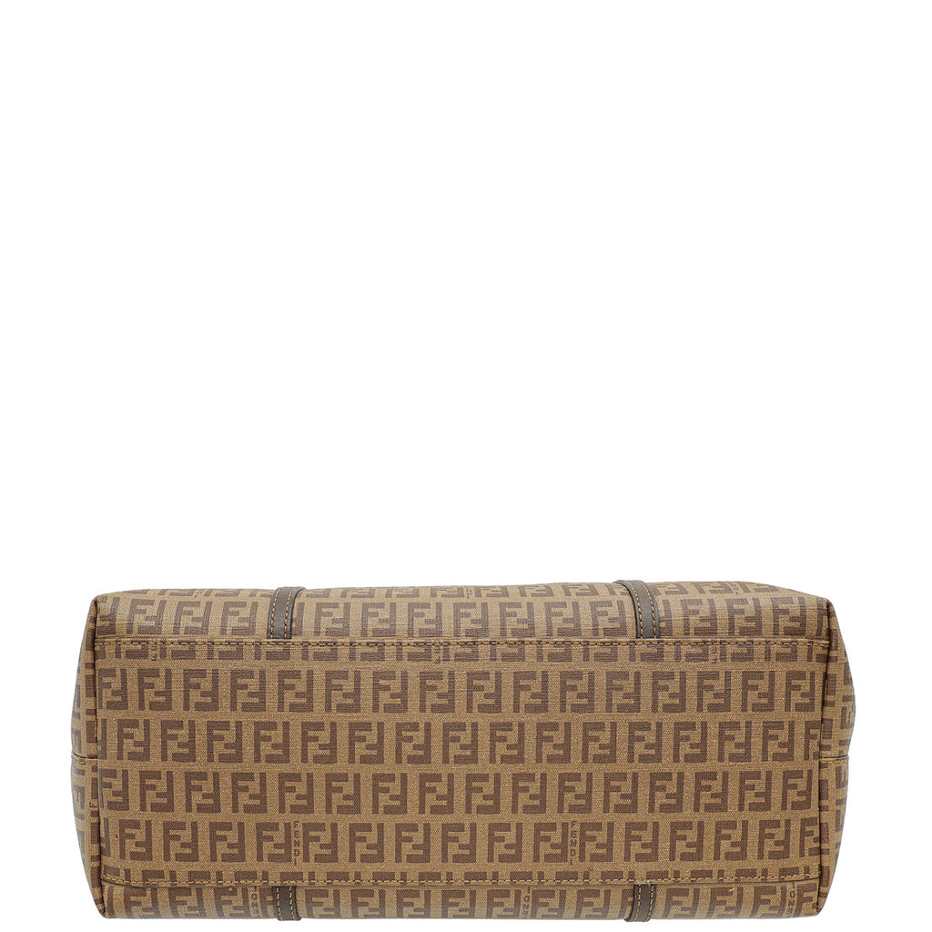 Fendi Brown Zucchino Superstar Tote Bag