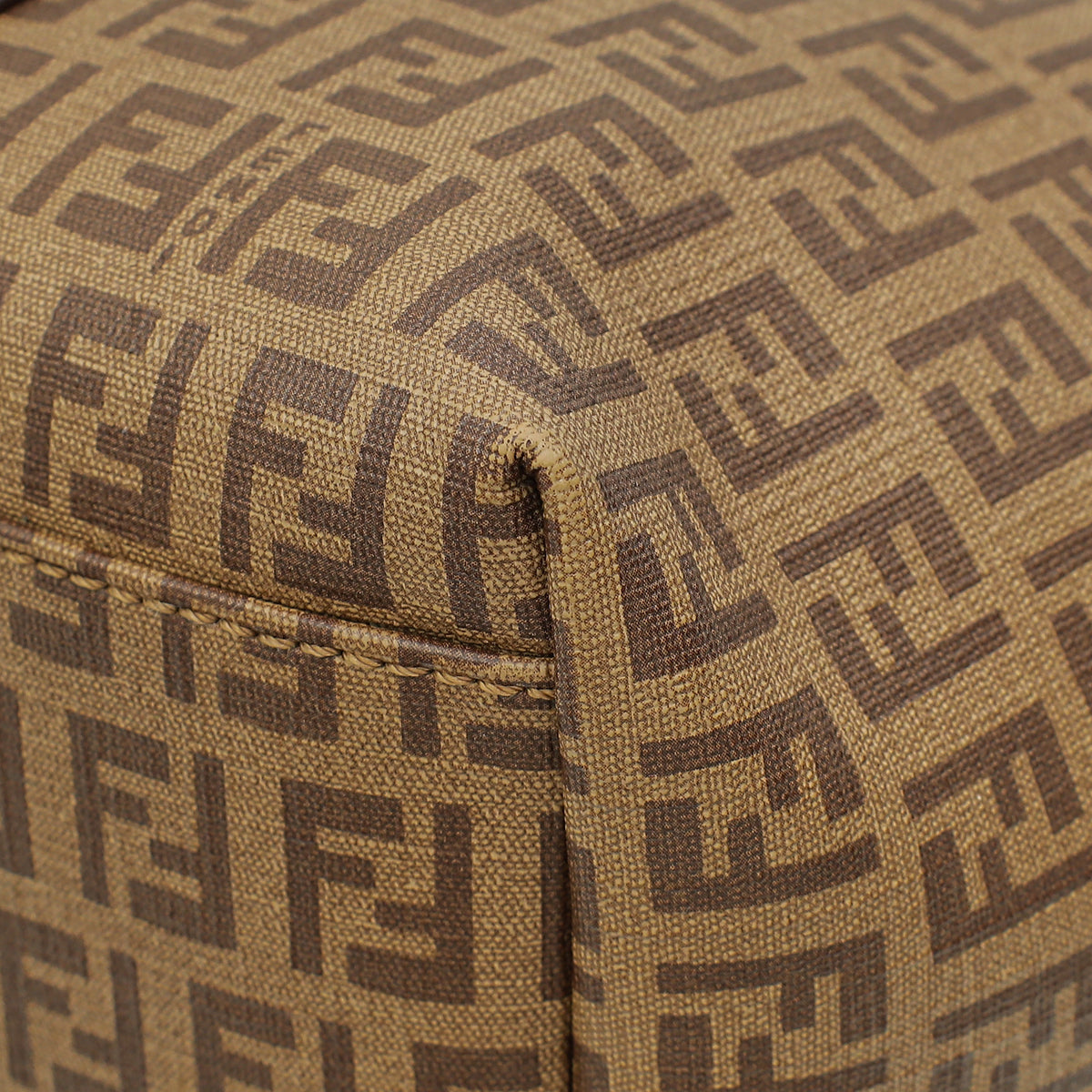 Fendi Brown Zucchino Superstar Tote Bag