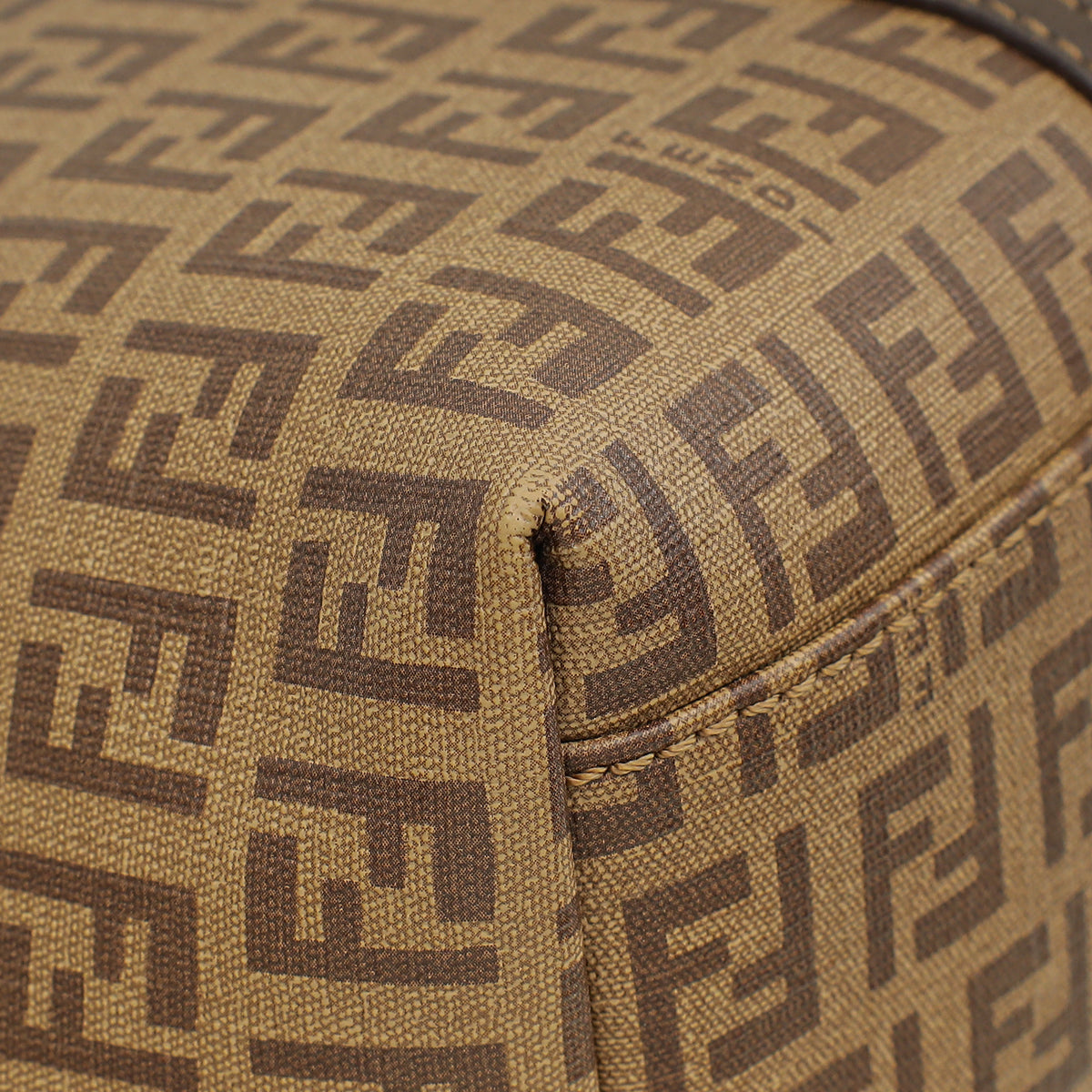 Fendi Brown Zucchino Superstar Tote Bag