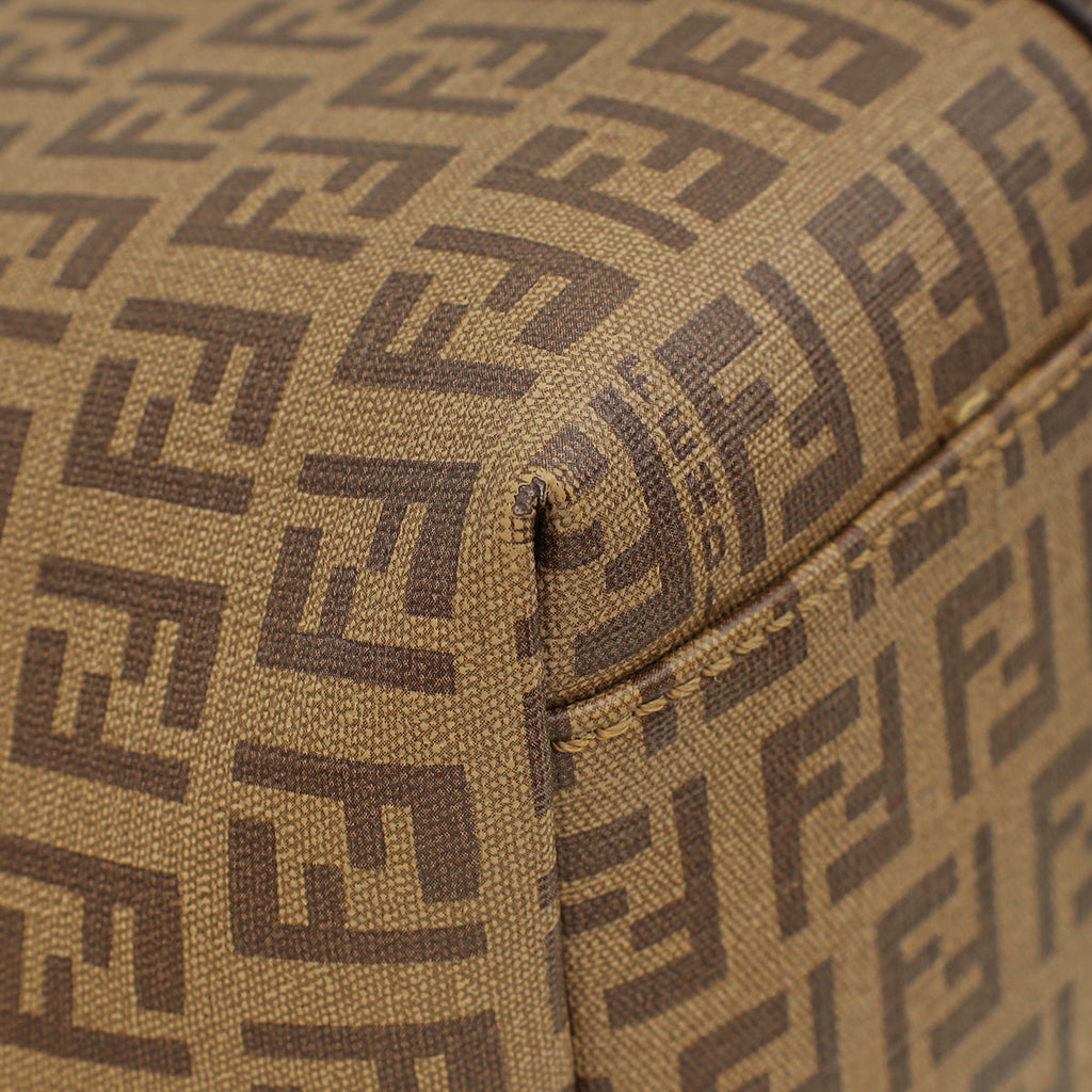 Fendi Brown Zucchino Superstar Tote Bag