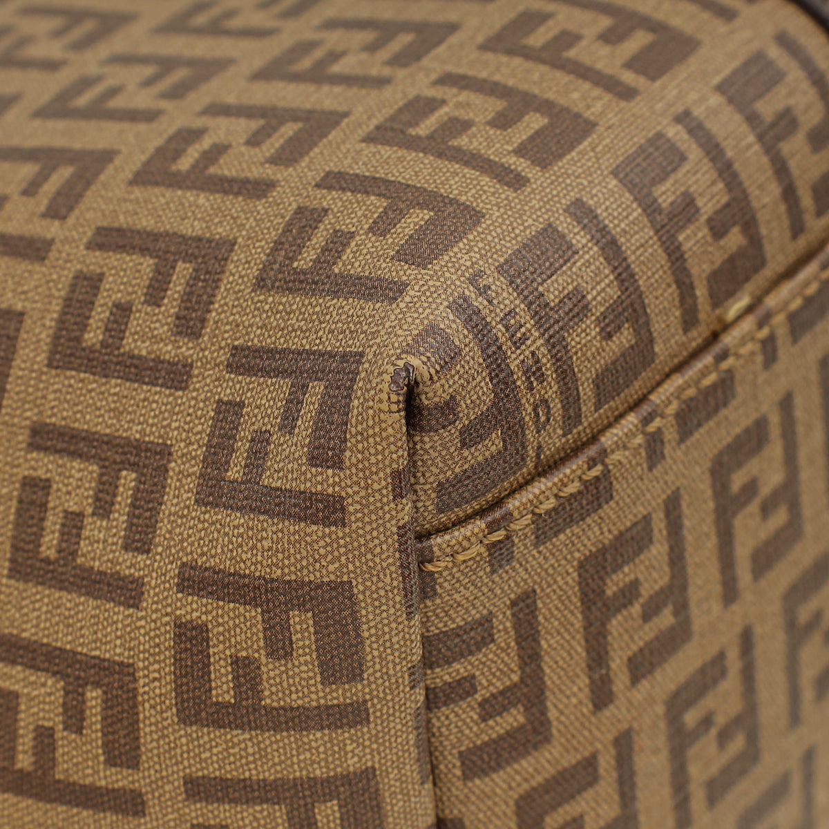 Fendi Brown Zucchino Superstar Tote Bag