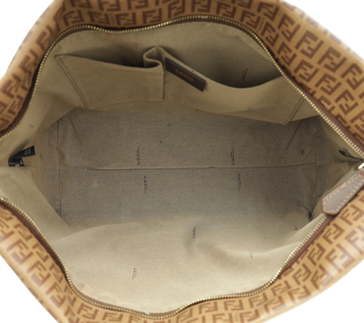 Fendi Brown Zucchino Superstar Tote Bag