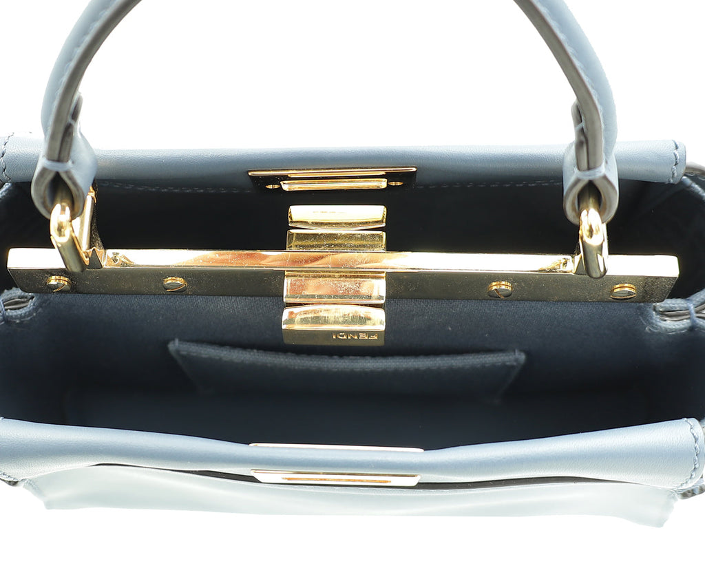 Fendi Dark Blue Peekaboo Mini Bag