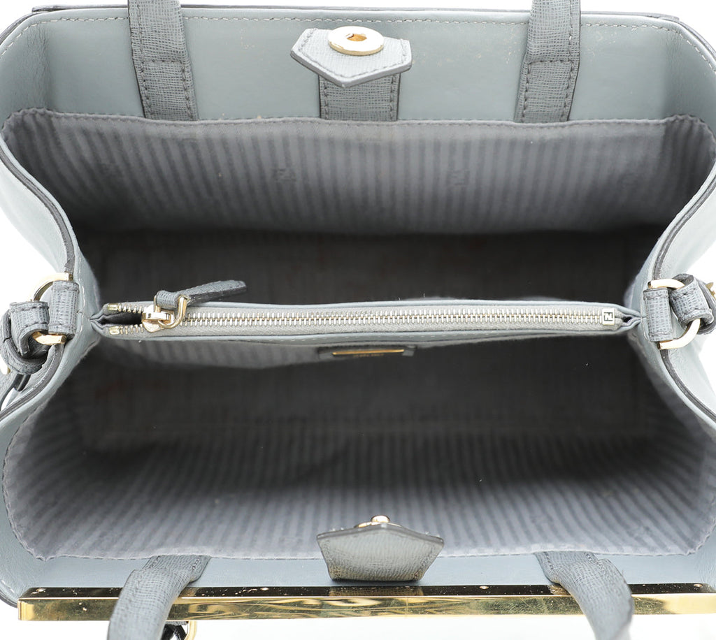 Fendi Grey 2 Jours Petite Bag