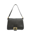 Fendi Brown Zucchino Spalmati Mama Baguette Bag