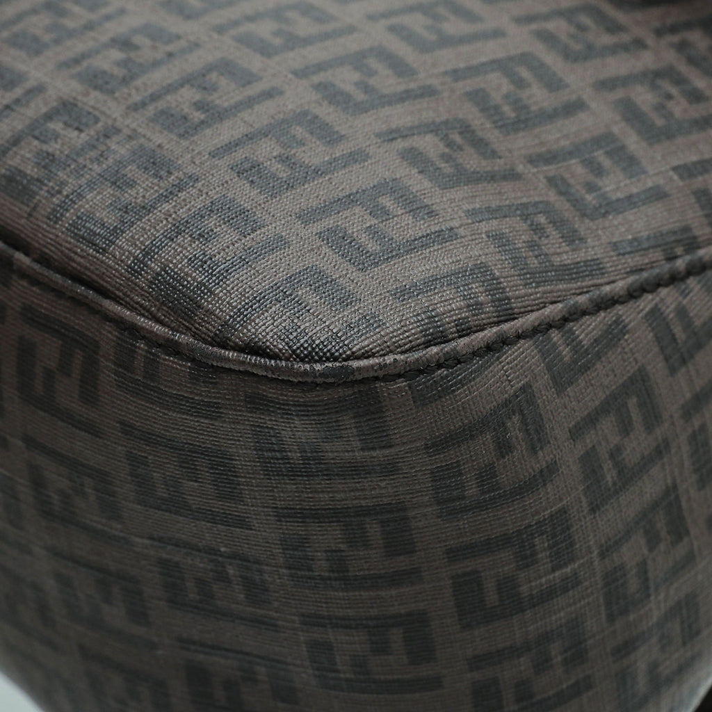 Fendi Brown Zucchino Spalmati Mama Baguette Bag
