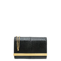 Fendi Black Elaphe Mini Rush Clutch Bag