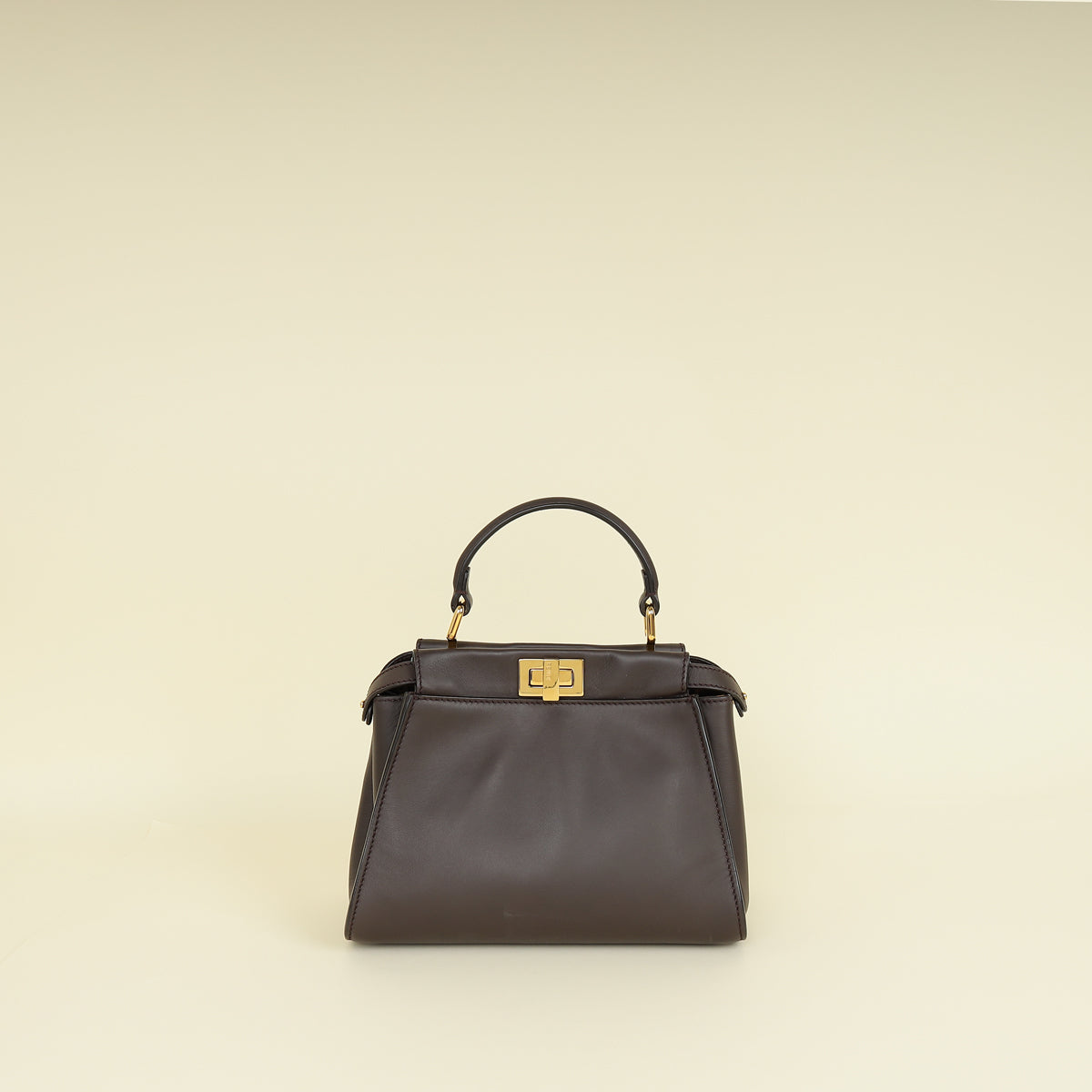 Fendi Dark Chocolate Peekaboo Mini Bag