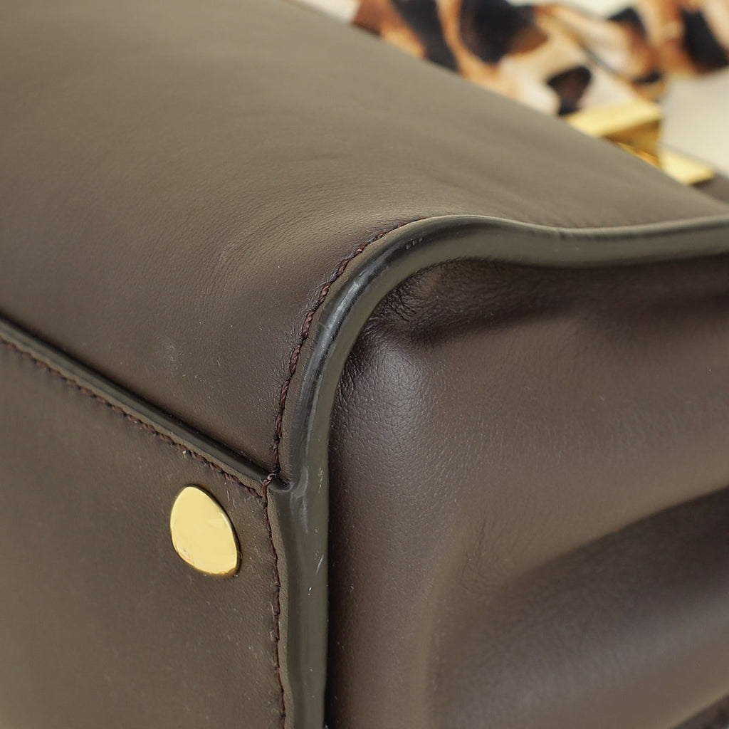 Fendi Dark Chocolate Peekaboo Mini Bag