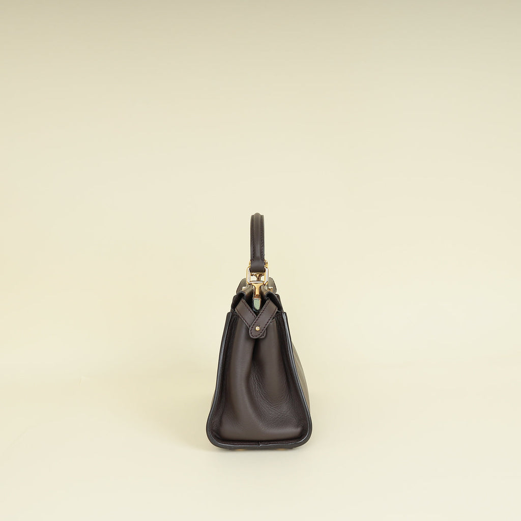 Fendi Dark Chocolate Peekaboo Mini Bag