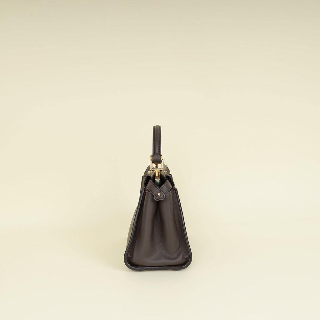 Fendi Dark Chocolate Peekaboo Mini Bag