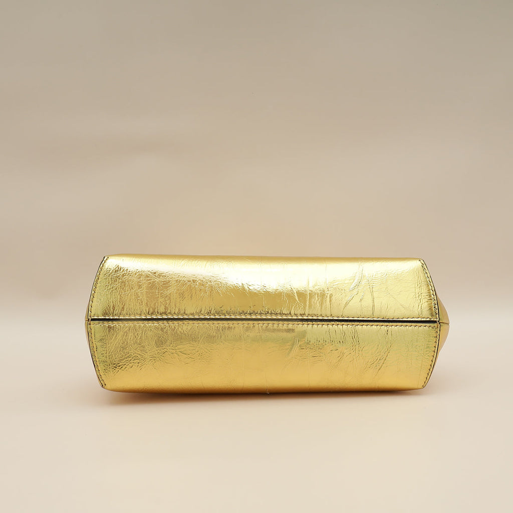 Fendi Gold First Small Laminated Bag