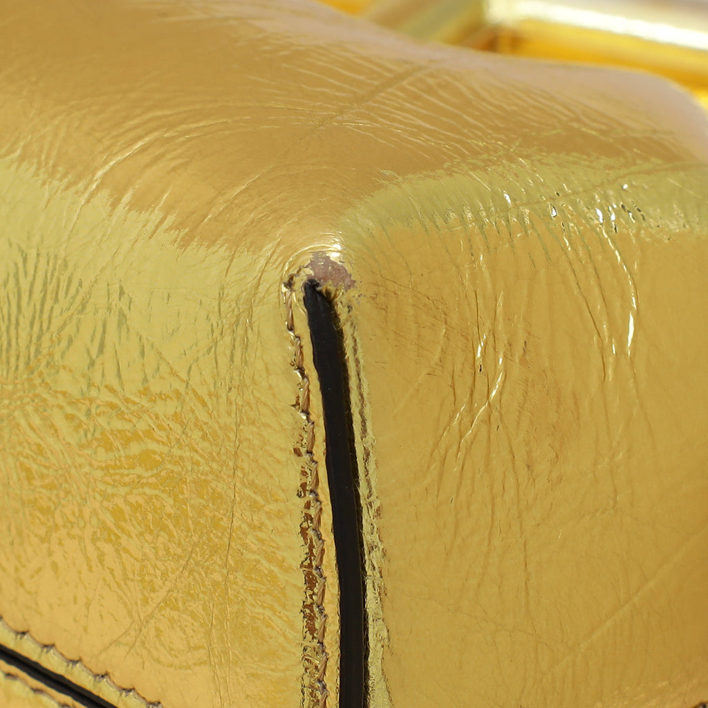 Fendi Gold First Small Laminated Bag
