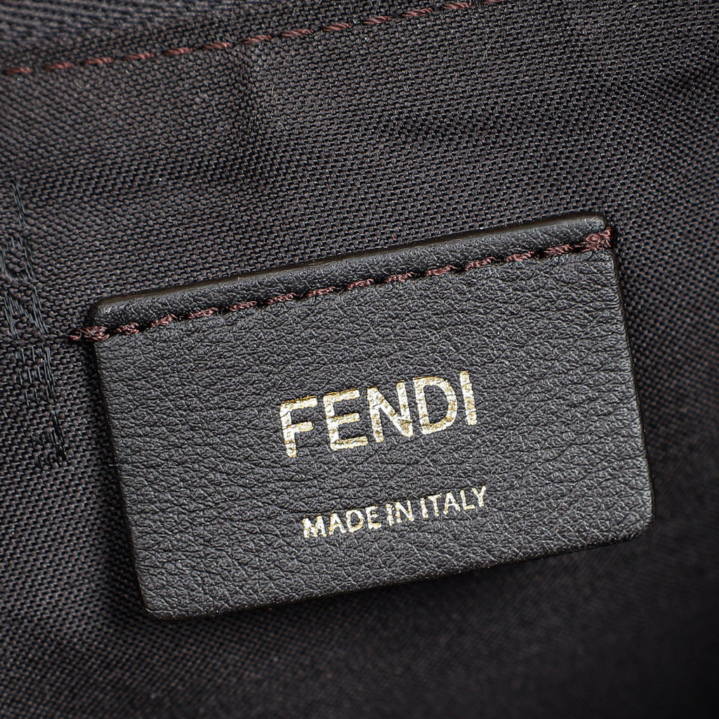 Fendi Grey Houndstooth Fendigraphy Hobo Bag