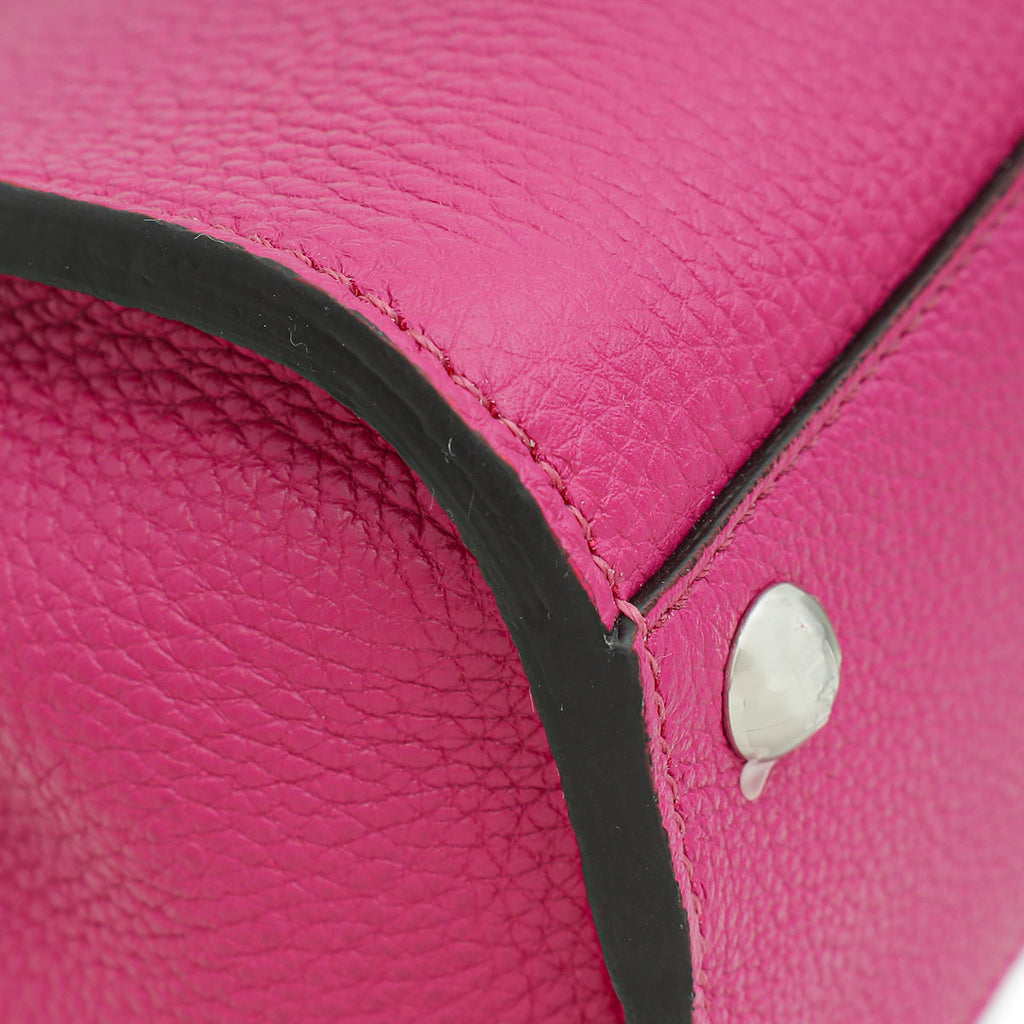Fendi Fuchsia Selleria Peekaboo Mini Bag