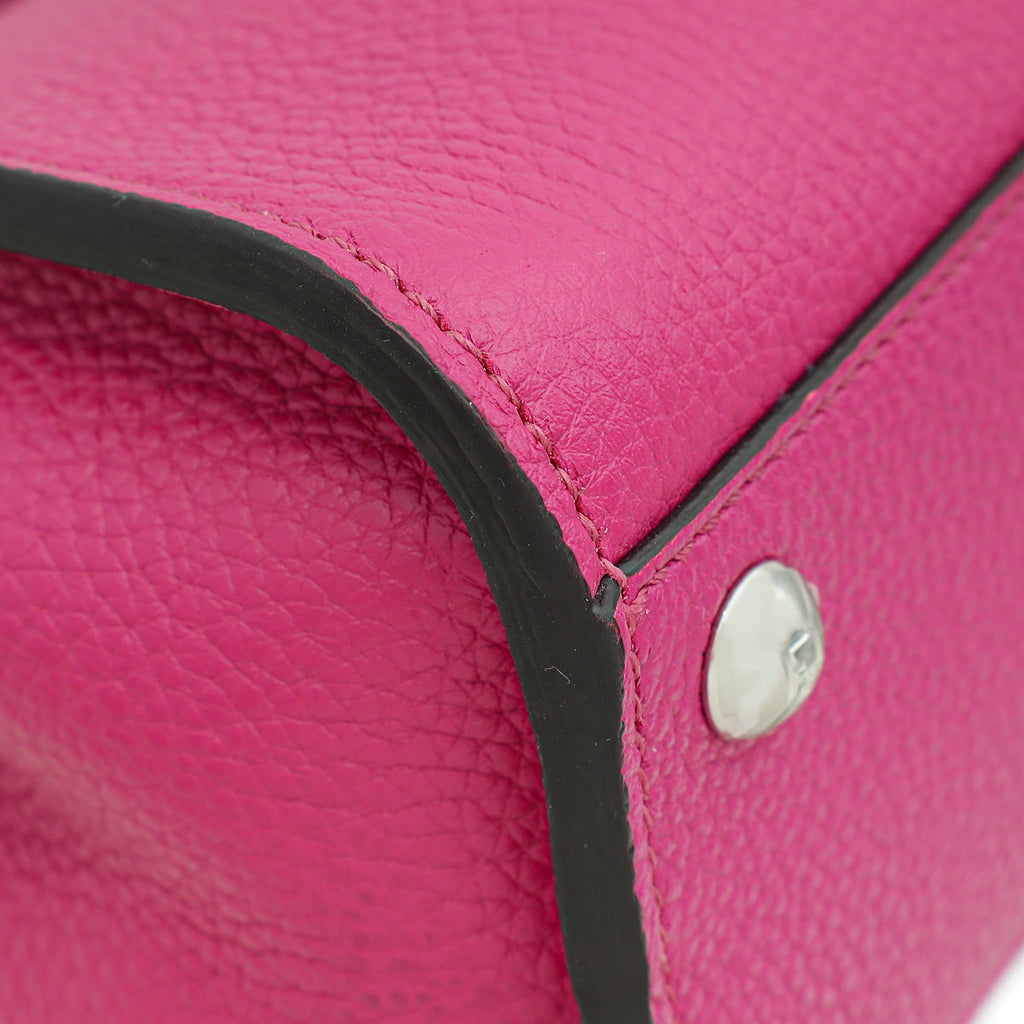 Fendi Fuchsia Selleria Peekaboo Mini Bag