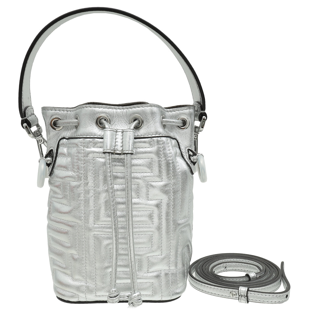Fendi Metallic Silver x Marc Jacobs Mon Tresor Bag