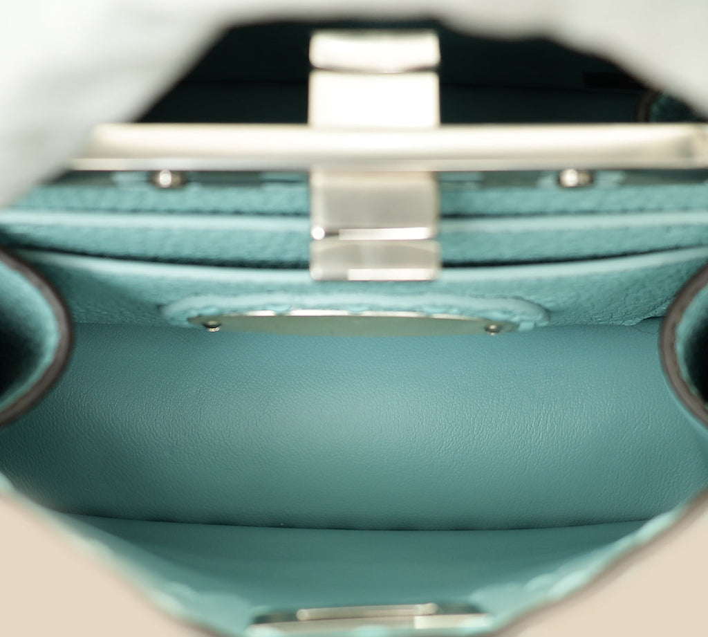 Fendi Aquifer Selleria Peekaboo ISeeU Petite Bag