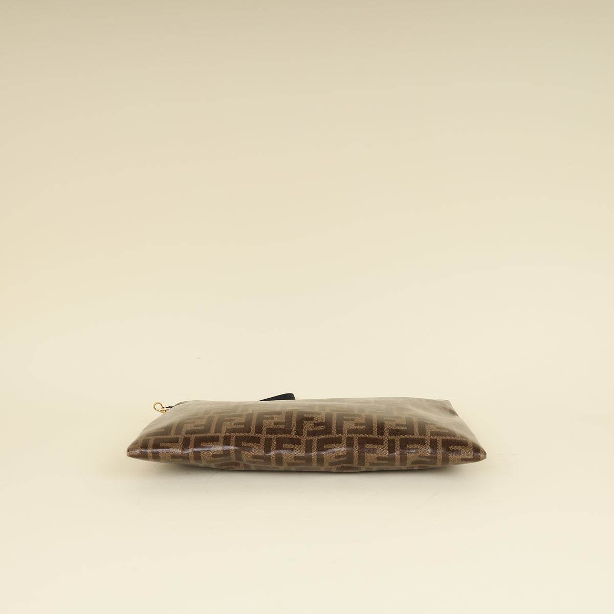 Fendi Brown FF Large Flat Wristlet Pouch