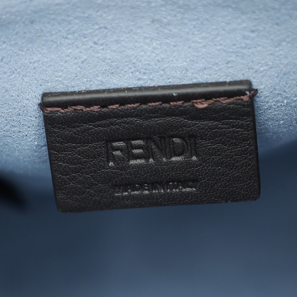 Fendi Bicolor Denim Mini Sunshine Shopper Bag