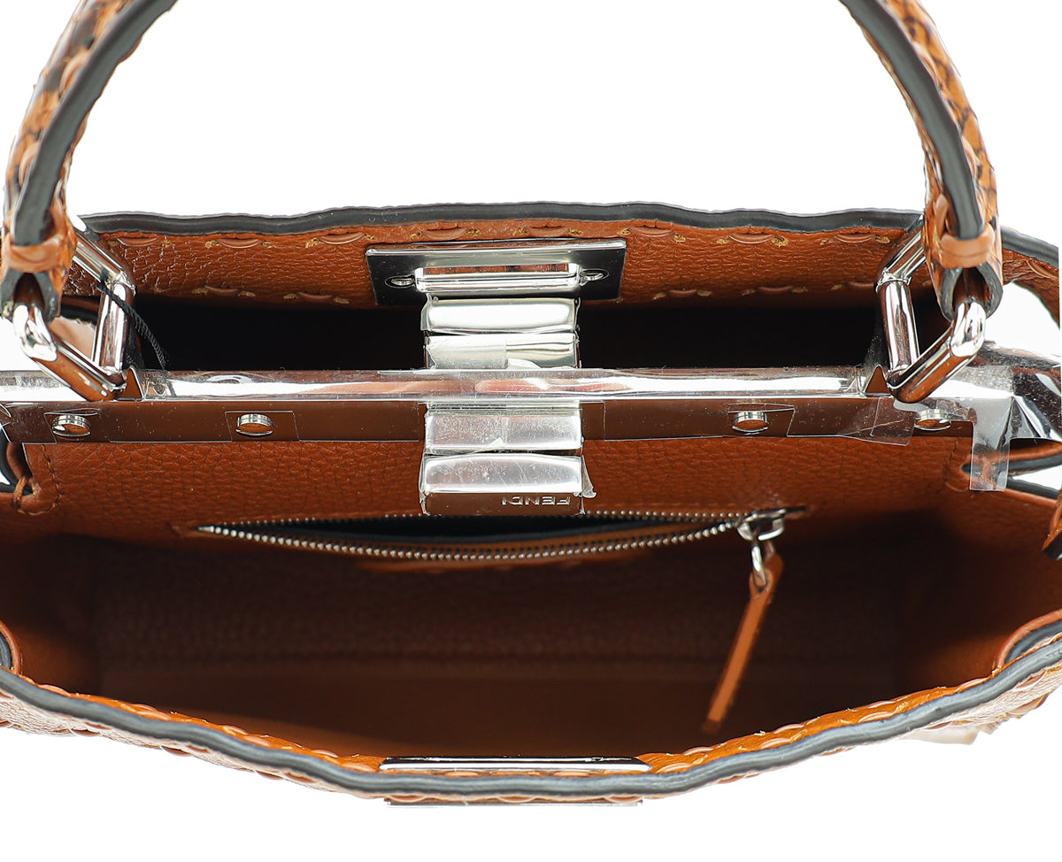 Fendi Bicolor Selleria Peekaboo Mini Bag