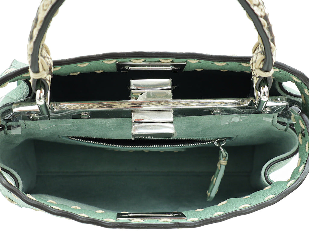 Fendi Bicolor Selleria Peekaboo Mini Bag
