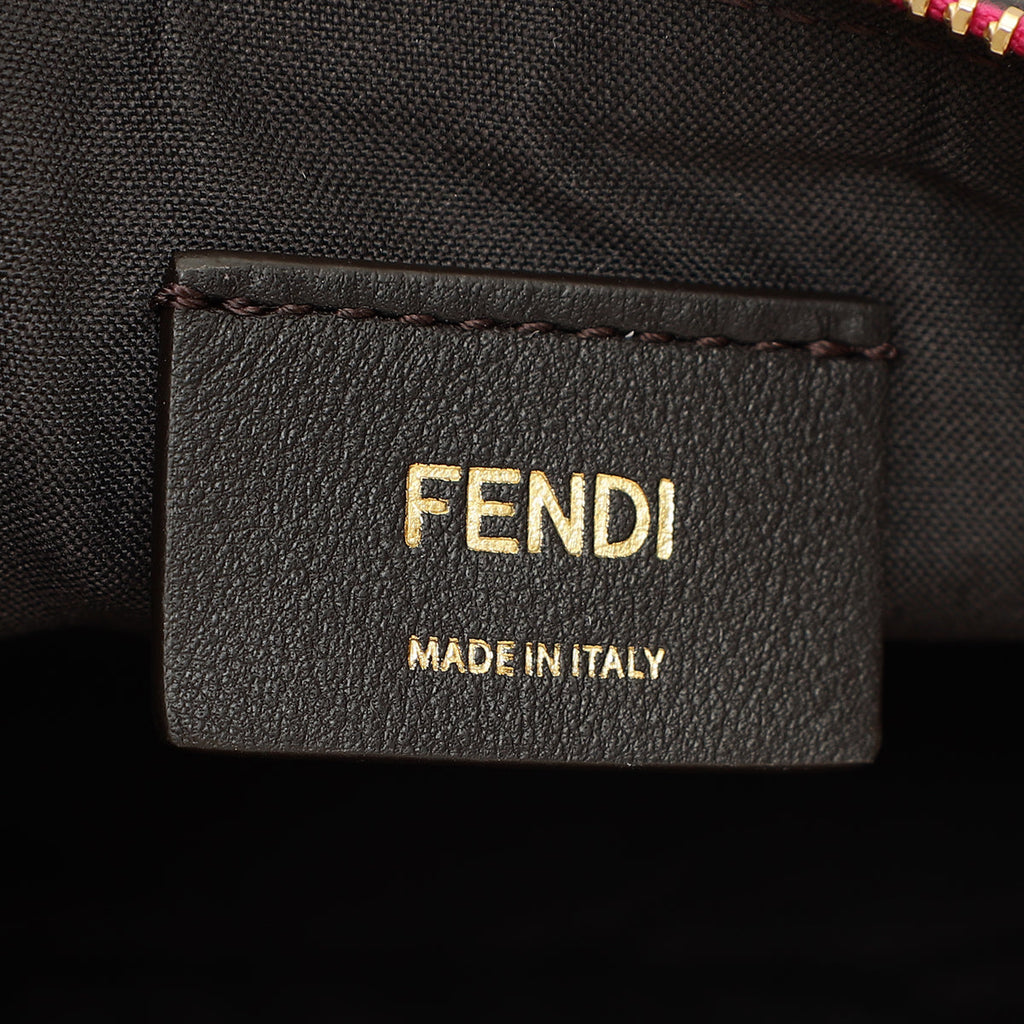 Fendi Hot Pink Vitello Grace Fendigraphy Hobo Medium Bag